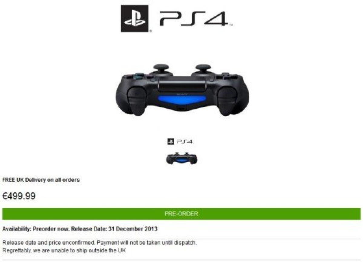 Quanto costa la Playstation 4 di Sony? A quanto pare partirà da 499€ - 