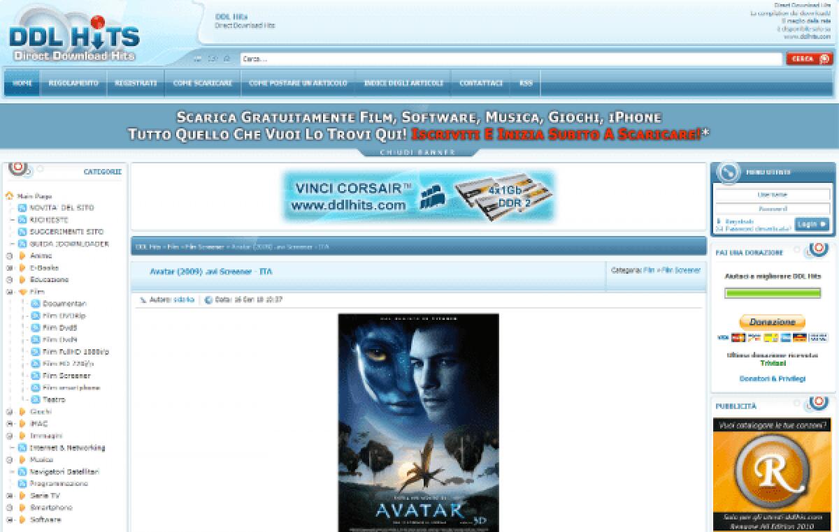 Chiuso anche Ddlhits: era il più grande sito pirata italiano - 