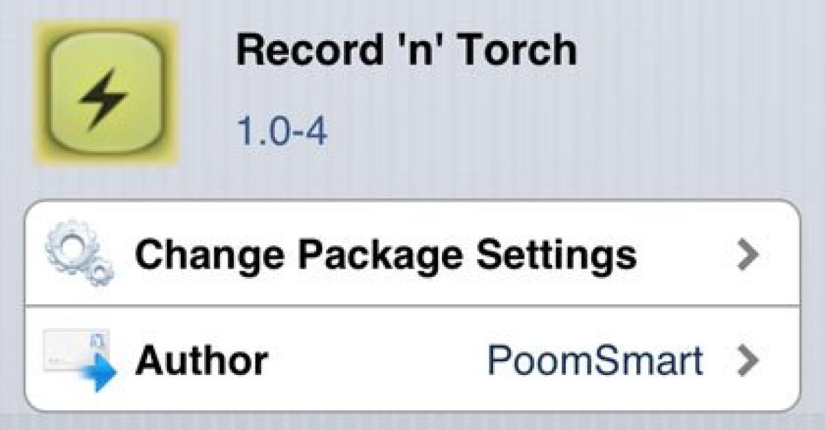 [Cydia Tweak] Come attivare il flash su iPhone durante la registrazione video con Record ‘n’ Torch! - 