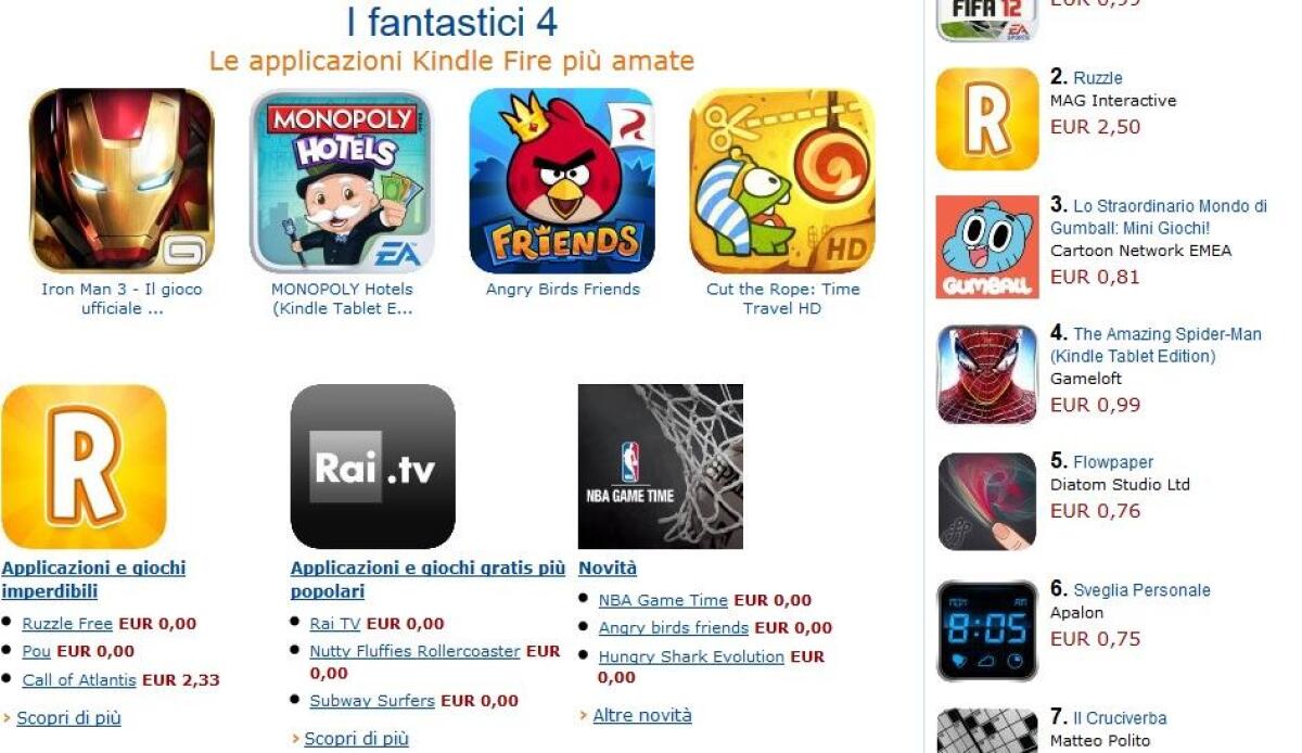 App-Shop di Amazon sbarca anche sul Web e regala Cut the Rope: Experiments - 