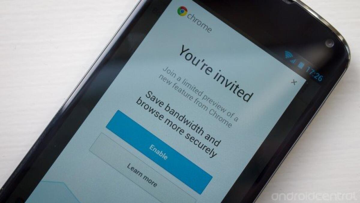 Attivare la compressione dei dati su Chrome 28 per Android - 