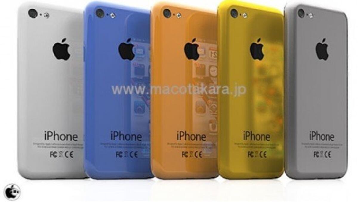 iPhone 5S e iPhone economico: disponibile nei colori bianco, rosa, verde, azzurro e giallo-arancione - 