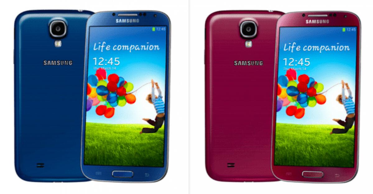 Galaxy S4: Samsung ufficializza 4 nuovi Colori Blu, Viola, Marrone e Rosso - 