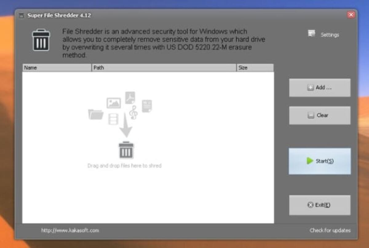 Cancellare e rimuovere per sempre i file da Windows con Super File Shredder - 