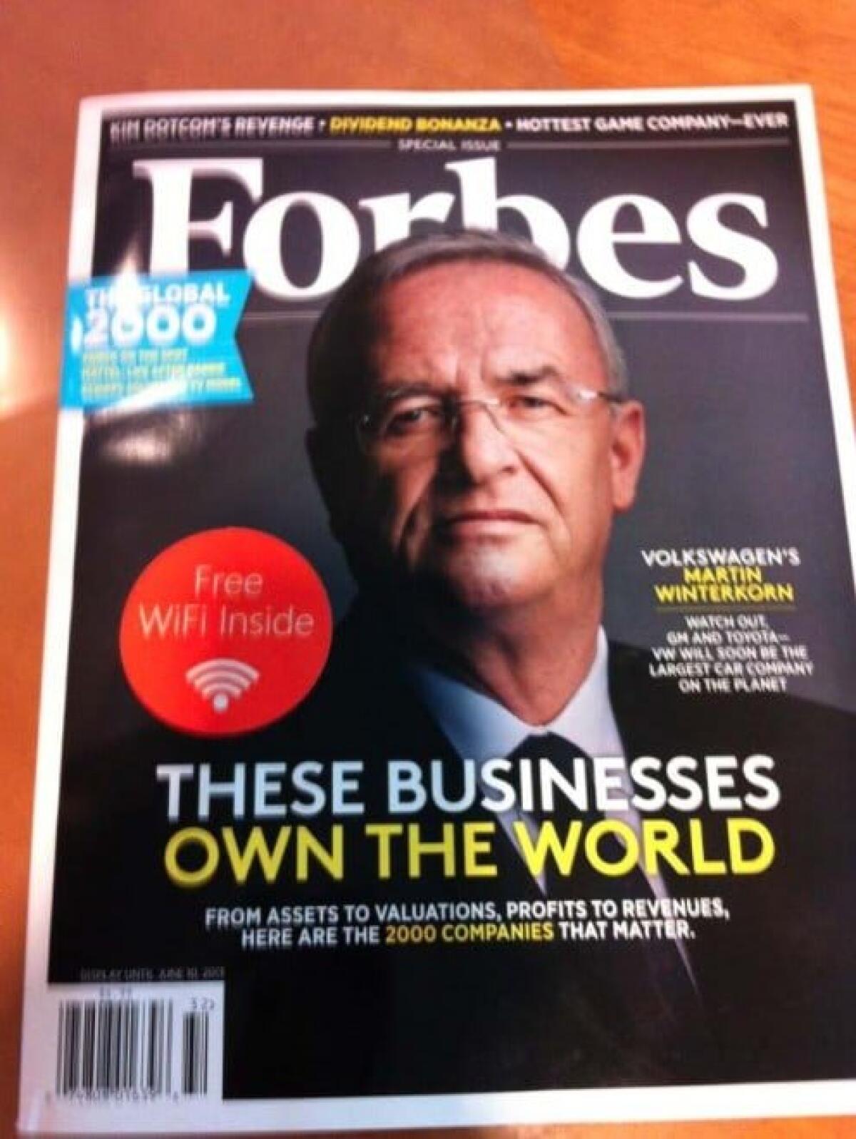 Nel periodico Forbes nuova Trovata Pubblicitaria che include un mini Modem Wi-fi con Connessione Gratis per 15 Giorni - 