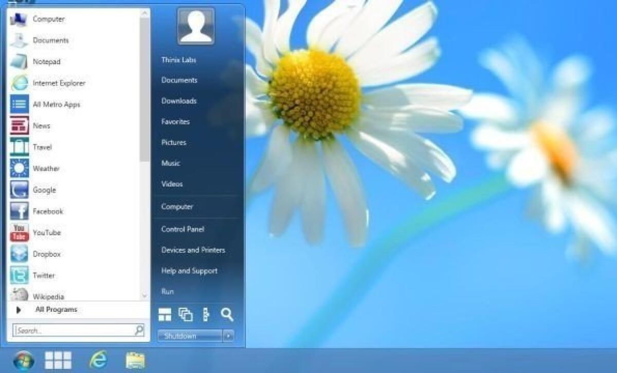 RetroUI permette di trasformare Windows 8 in Windows 7, almeno nell'interfaccia - 