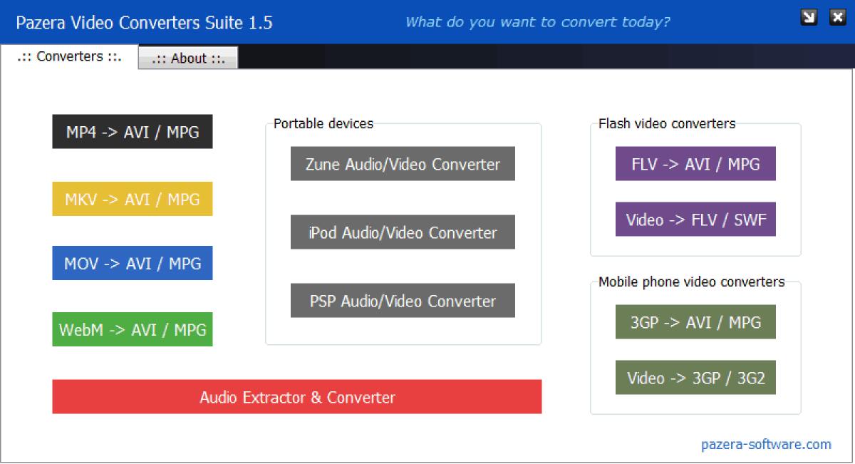 Pazera Video Converters Suite 1.7 Portable: Suite Completa e Gratuita per Convertire Video Facilmente - 