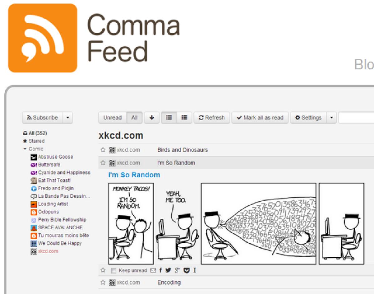 Migliori Alternative a Google Reader: ecco CommaFeed - 
