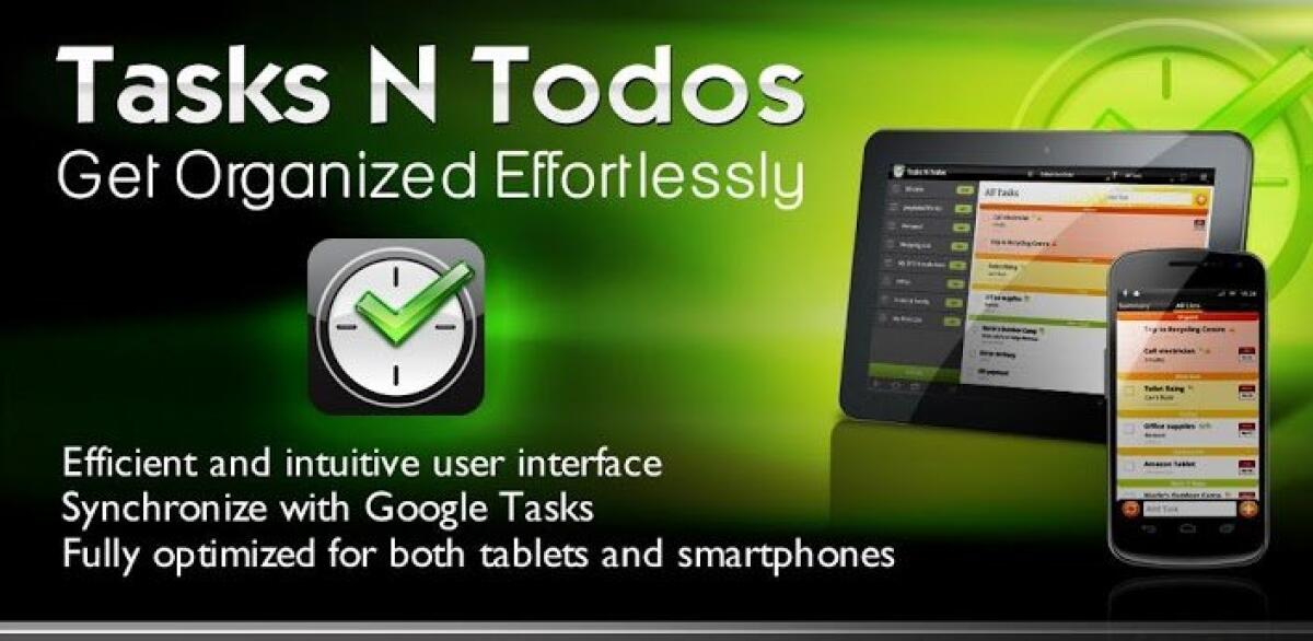 Tasks N Todos: Agenta per pianificare i vostri impegni e appuntamenti con Sincro con Google Task [App del Giorno - 100% Gratis] - 