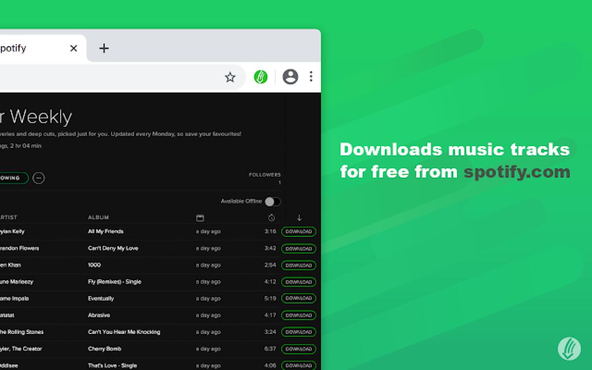 Downloadify, l'estensione per Chrome per scaricare MP3 e canzoni gratis da Spotify - 