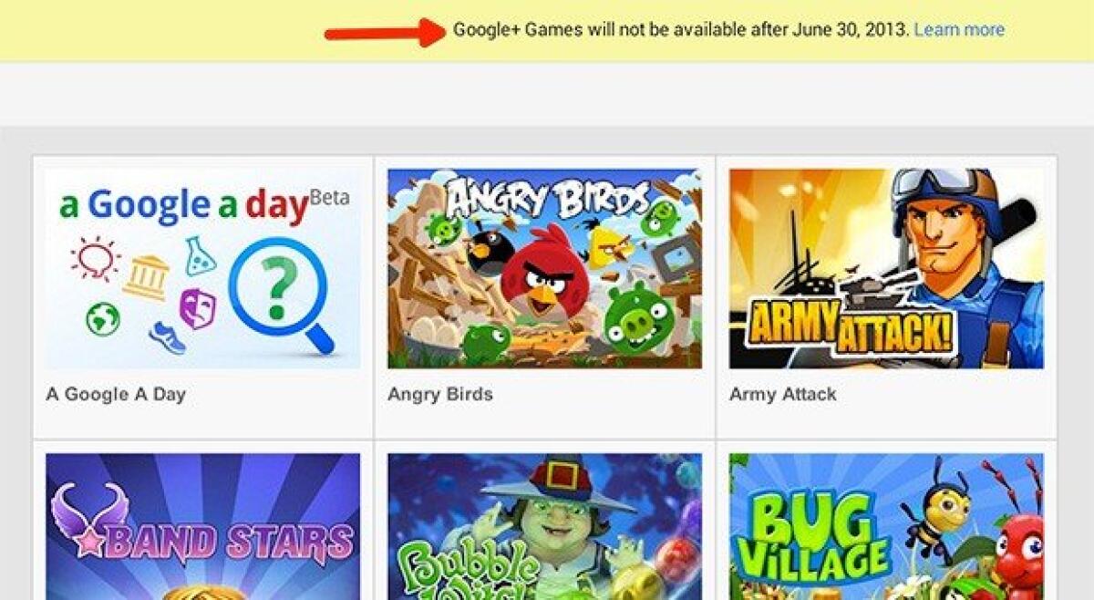 Google+ Games sarà chiuso il 30 Giugno - 