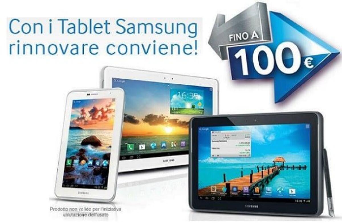 [OFFERTE HI-TECH] Per chi acquista un tablet Samsung fino a 100€ di sconto - 