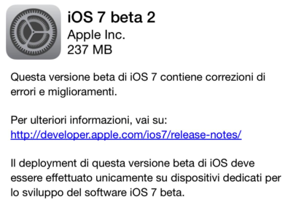 Apple rilascia la seconda beta di iOS 7! - 