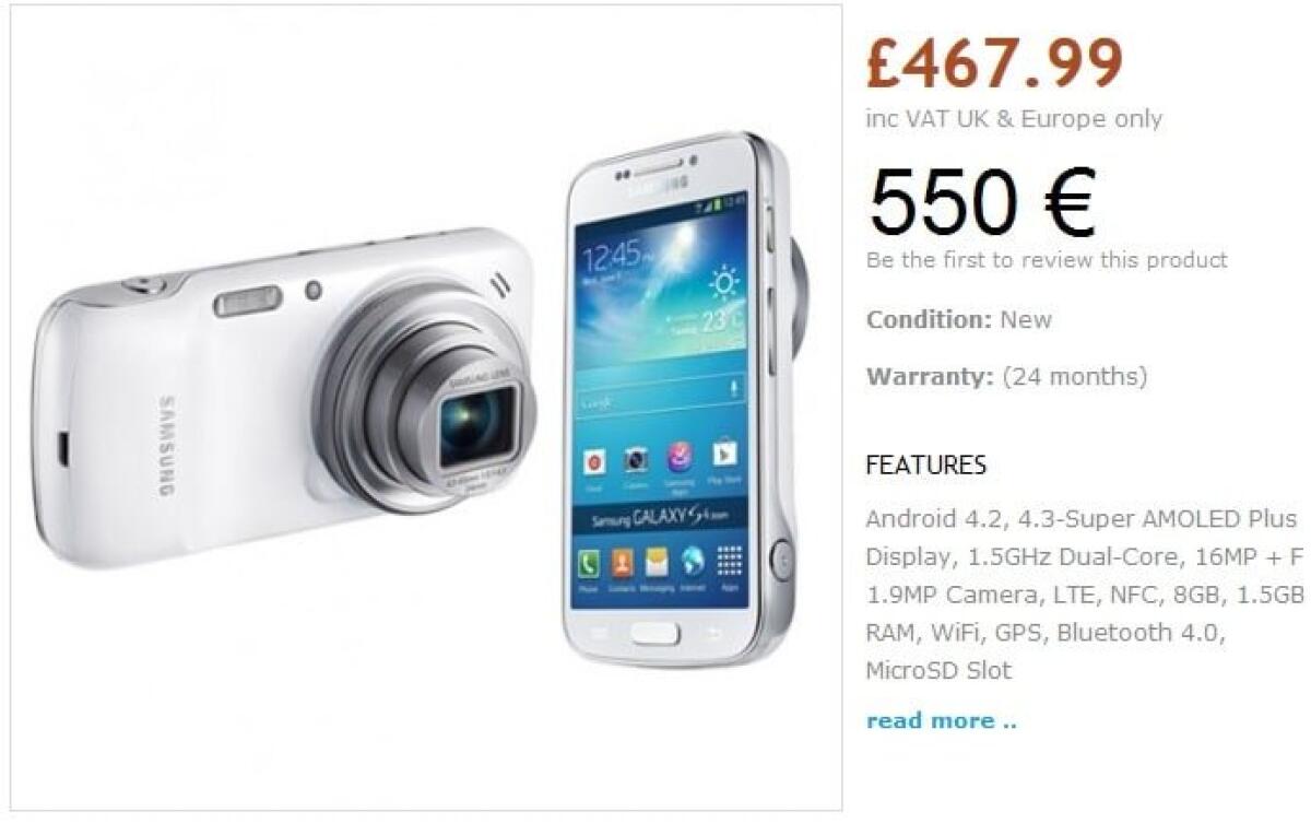 Galaxy S4 Zoom e Galaxy S4 Mini: Ecco i prezzi al pubblico - 