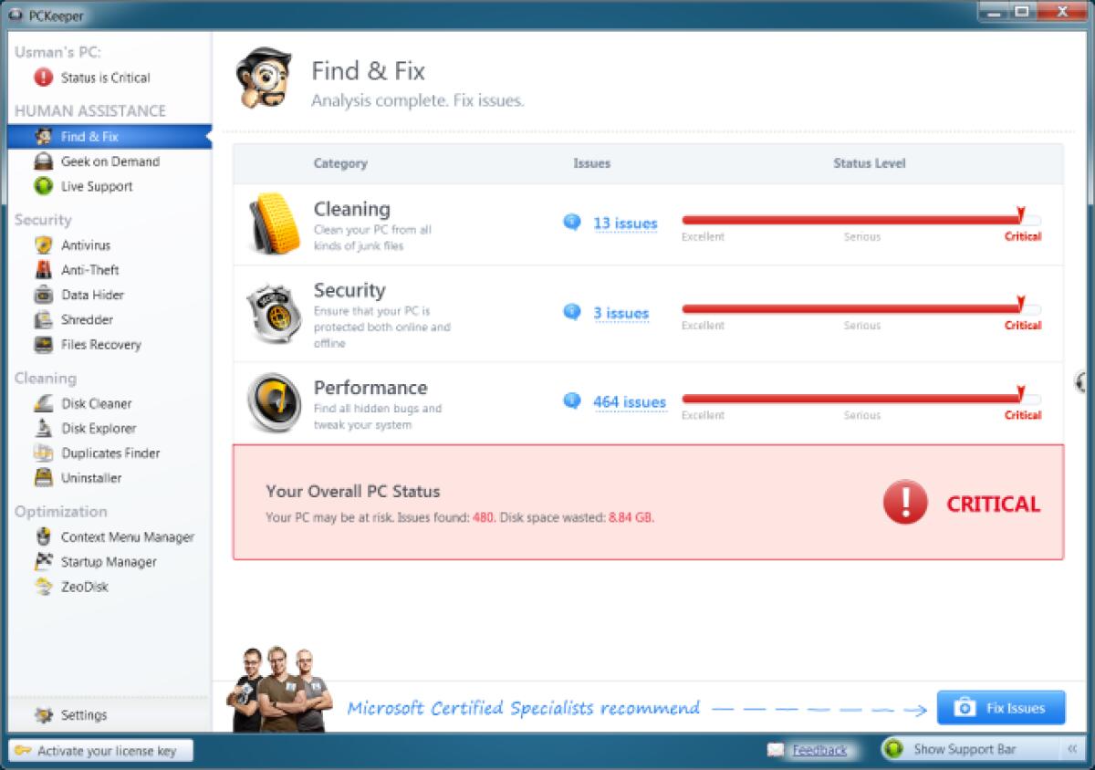 Pulire, ottimizzare e mettere in sicurezza Windows con PCKeeper - 
