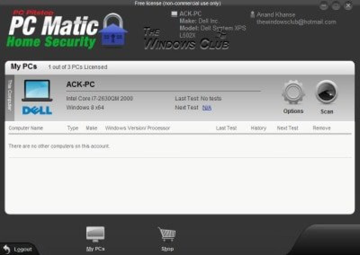 PC PitStop PC Matic Home Security, antivirus e sicurezza per il PC Windows - 