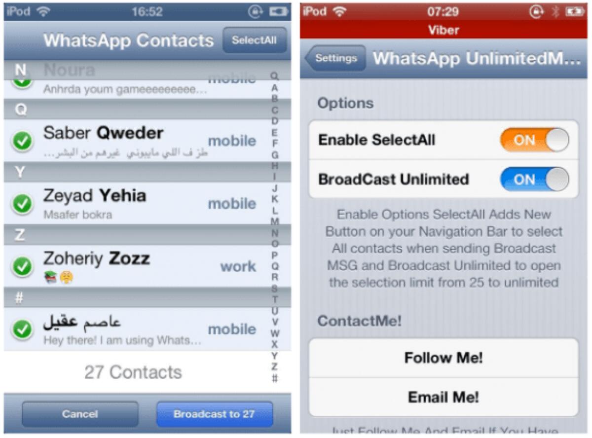 WhatsApp per iOS: Rimuovere limiti Chat di Gruppo dei 25 contatti - 