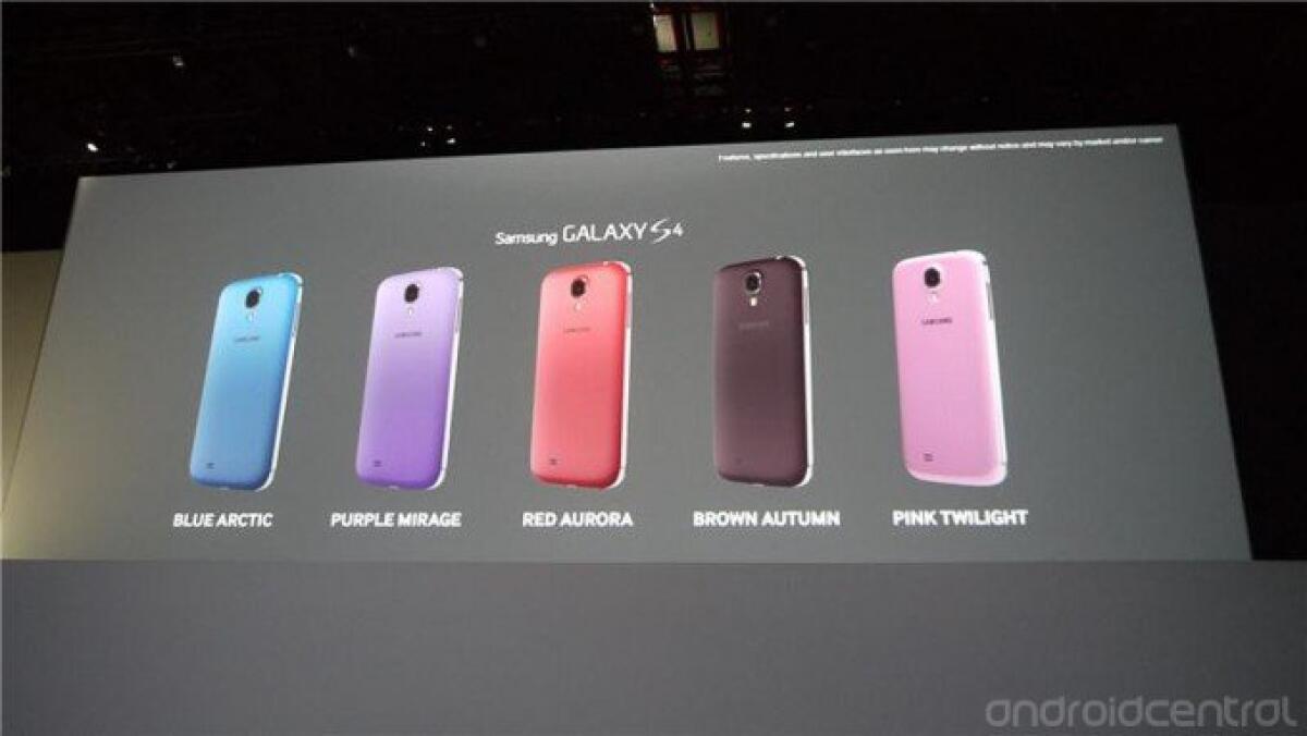Samsung Galaxy S4 sarà disponibile in 5 nuove colorazioni - 