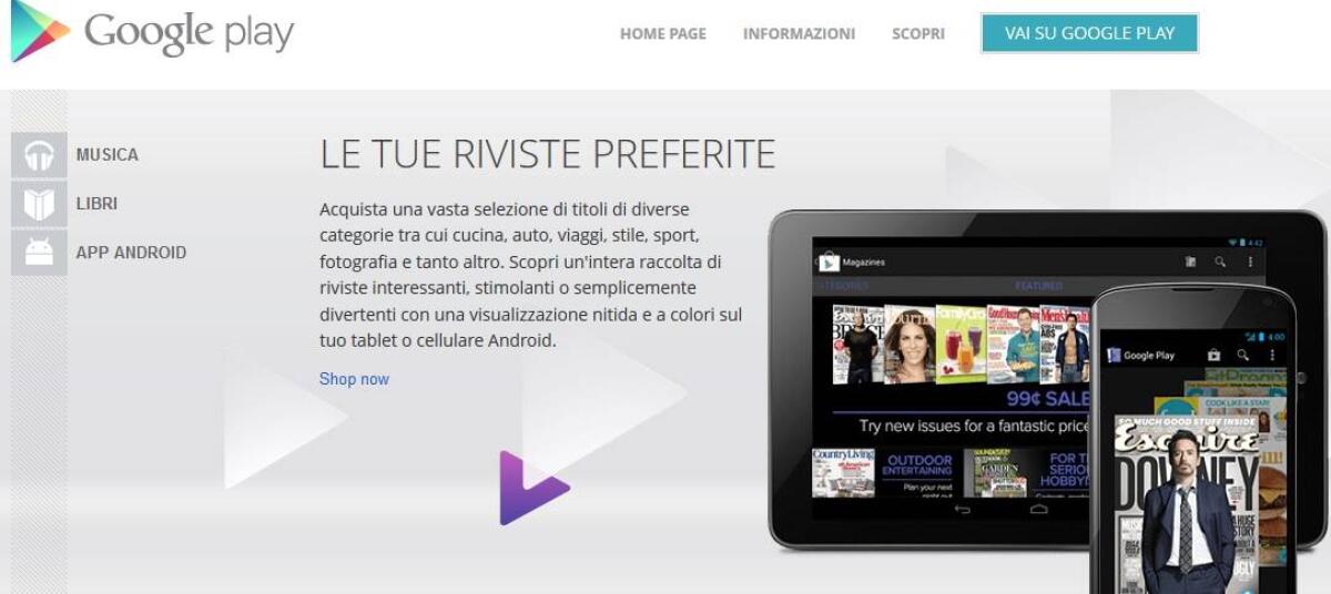 Google Play Magazine e Play Movie pronti per sbarcare anche in Italia - 