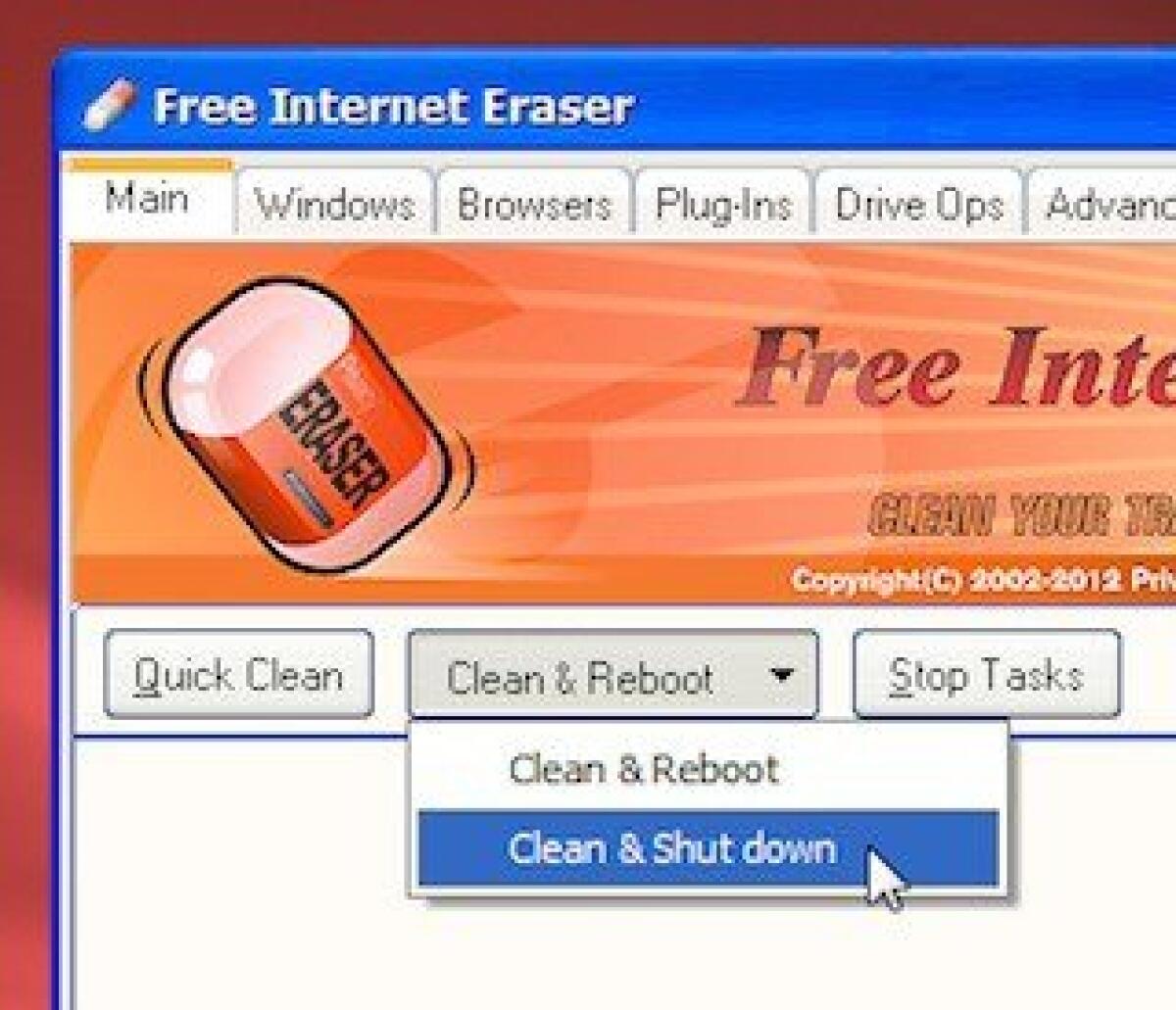 Come cancellare definitivamente la cronologia delle ricerche internet e delle attività di Windows con Free Internet Eraser - 