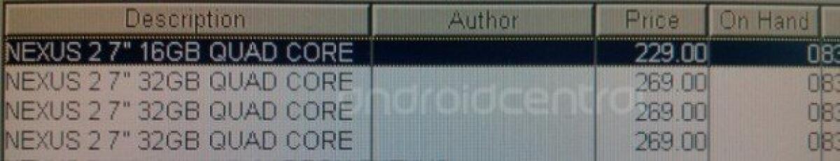 Ecco i prezzi del nuovo tablet Nexus 7 2 di Google: 229$ per 16 GB, 269$ per 32 GB - 