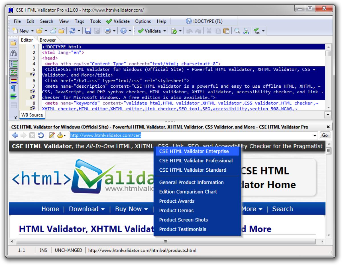 CSE HTML Validator Standard 12.02 Rerun Gratis con Licenza: Validare Codice HTML, XHTML e CSS utilissimo per Web Master e Designer - 