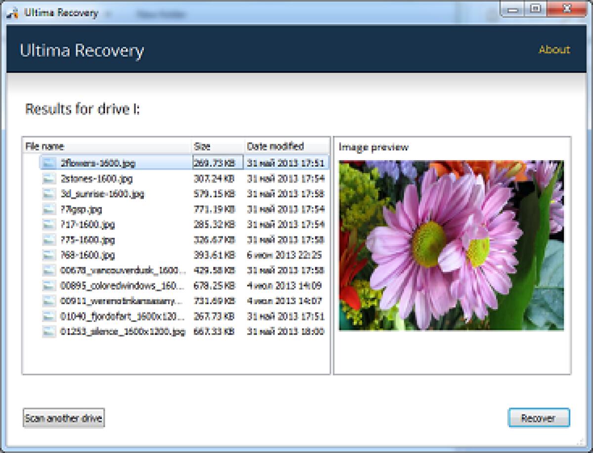 Ultima Recovery 1.0.3 Gratis con Licenza: Recuperare Dati cancellati o persi per Errore da Hard Disk e Memorie Fotocamere o microSD cellulari e altro [Windows] - 