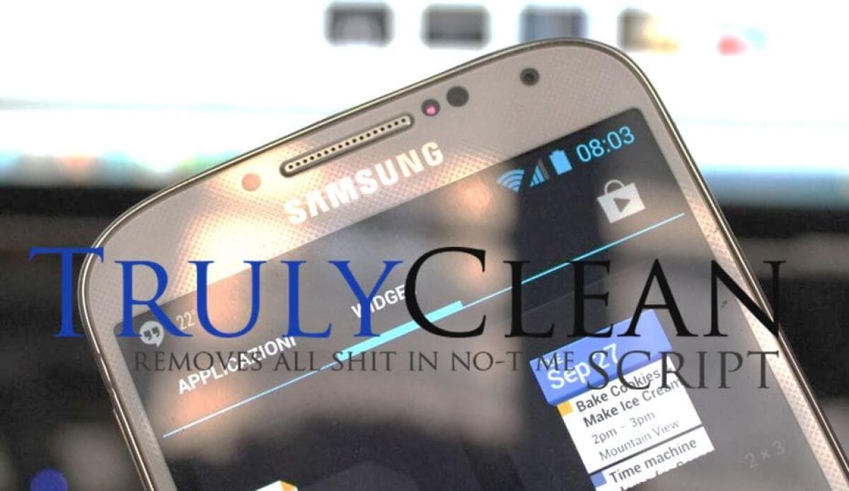 Liberare memoria interna su Galaxy S4 con Truly Clean - 