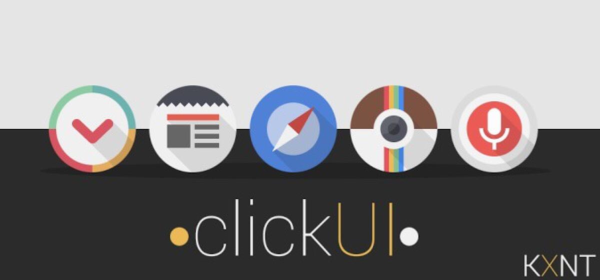 Migliori Temi e Icon Pack per Android: Click UI Icon Pack  (Nova Apex Go Theme) - 