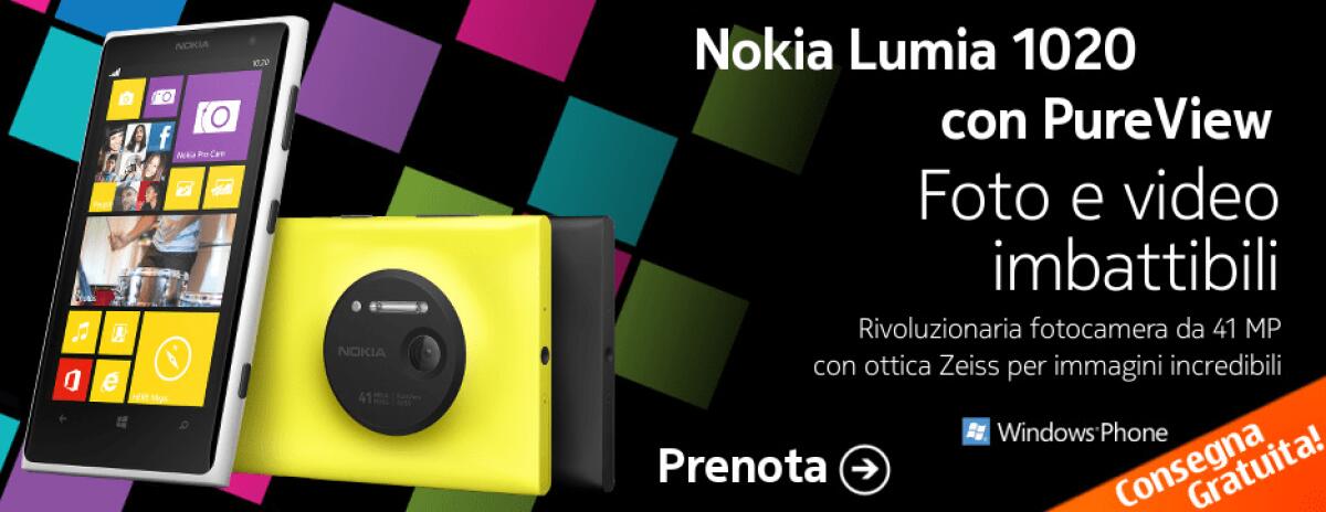 Prezzo Nokia Lumia 1020 in Italia: 699€ ? - 
