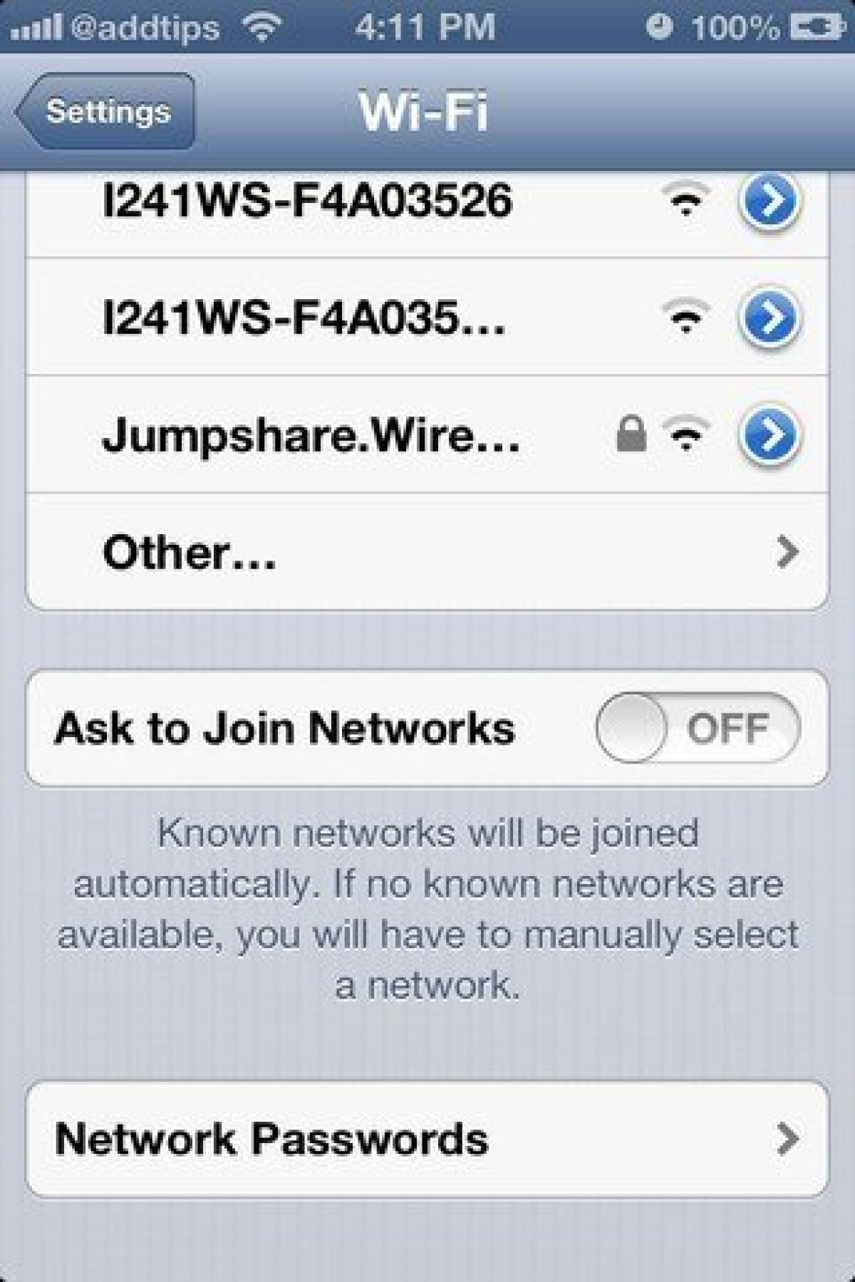 NetworkList: Tweak Cydia per visualizzare le Password Wi-fi memorizzate sul vostro iPhone, iPad o iPod - 