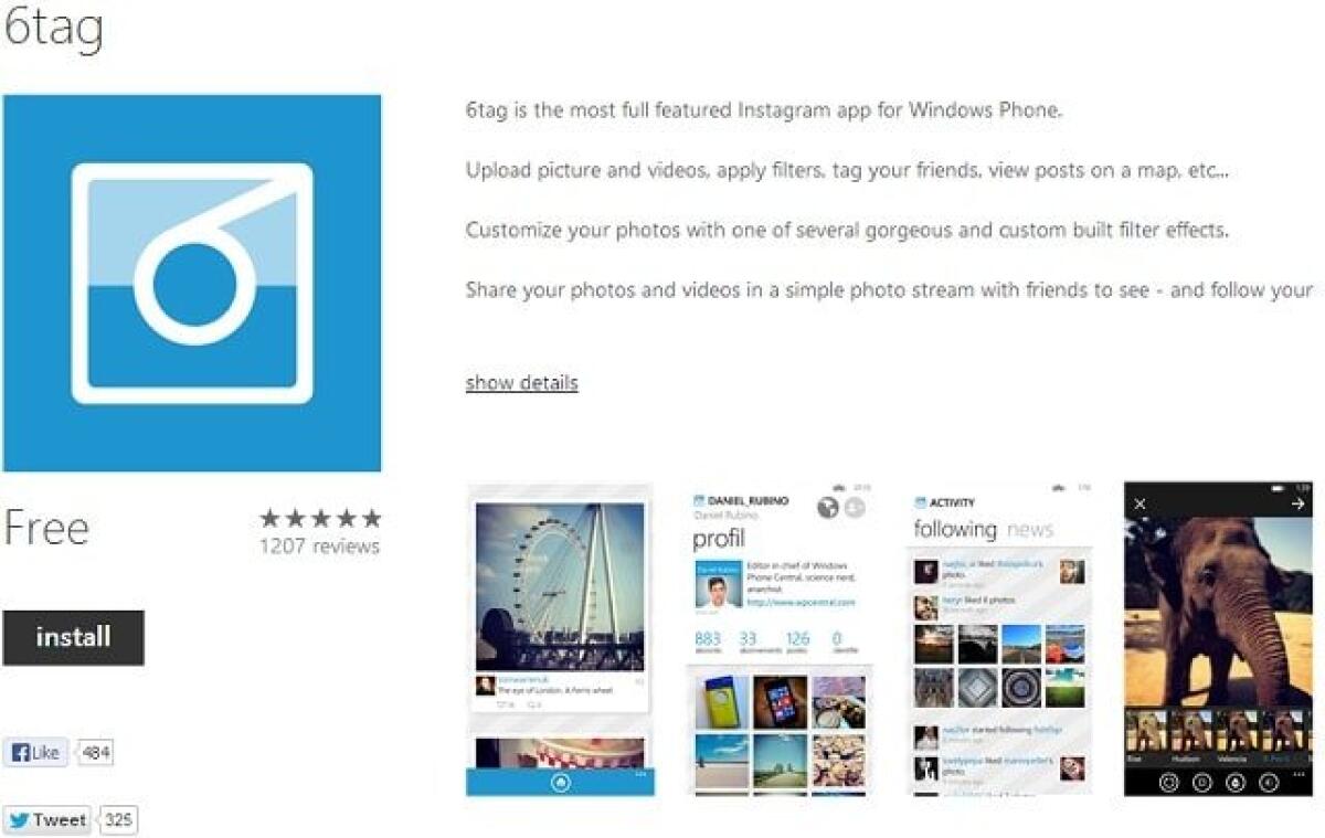 6tag, ecco il miglior client Instagram per Windows Phone - 