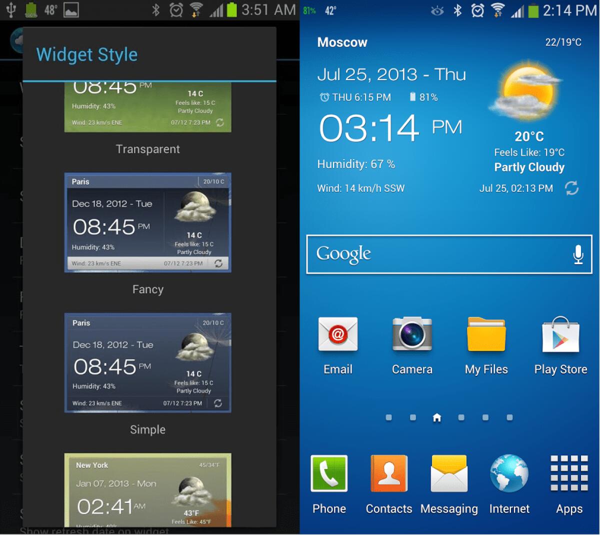  Meteo Android & Clock Widget Gratis [Google Play] - 