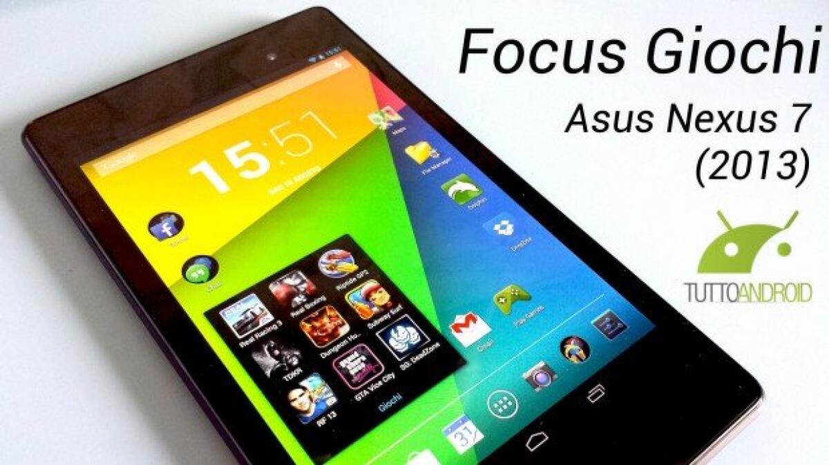 Video Test Giochi in HD Alta Definizione sul nuovo Nexus 7 2013 - 