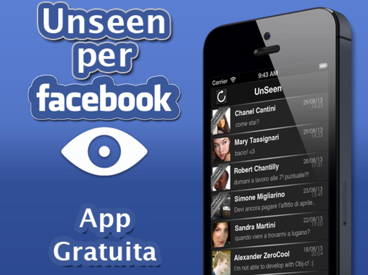 Migliori Programmi iPhone: UnSeen per Facebook - 