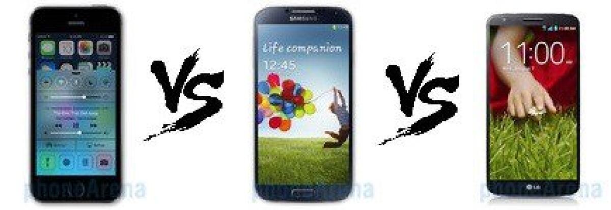 Scontro tra titani: Apple iPhone 5S vs Galaxy S4 vs LG G2 - 