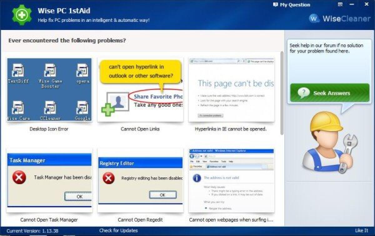 Wise PC 1stAid, programma gratis per risolvere gli errori di Windows - 