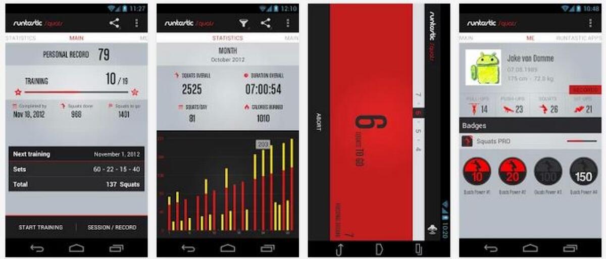 Runtastic Squats PRO Gratis solo per oggi con App Del Giorno - 100% Gratis - 