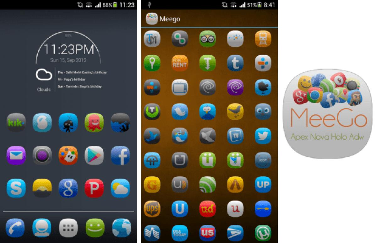 Migliori Temi e Icon Pack per Android: MeeGo HD Icon Pack  (Nova Apex Go Theme) - 