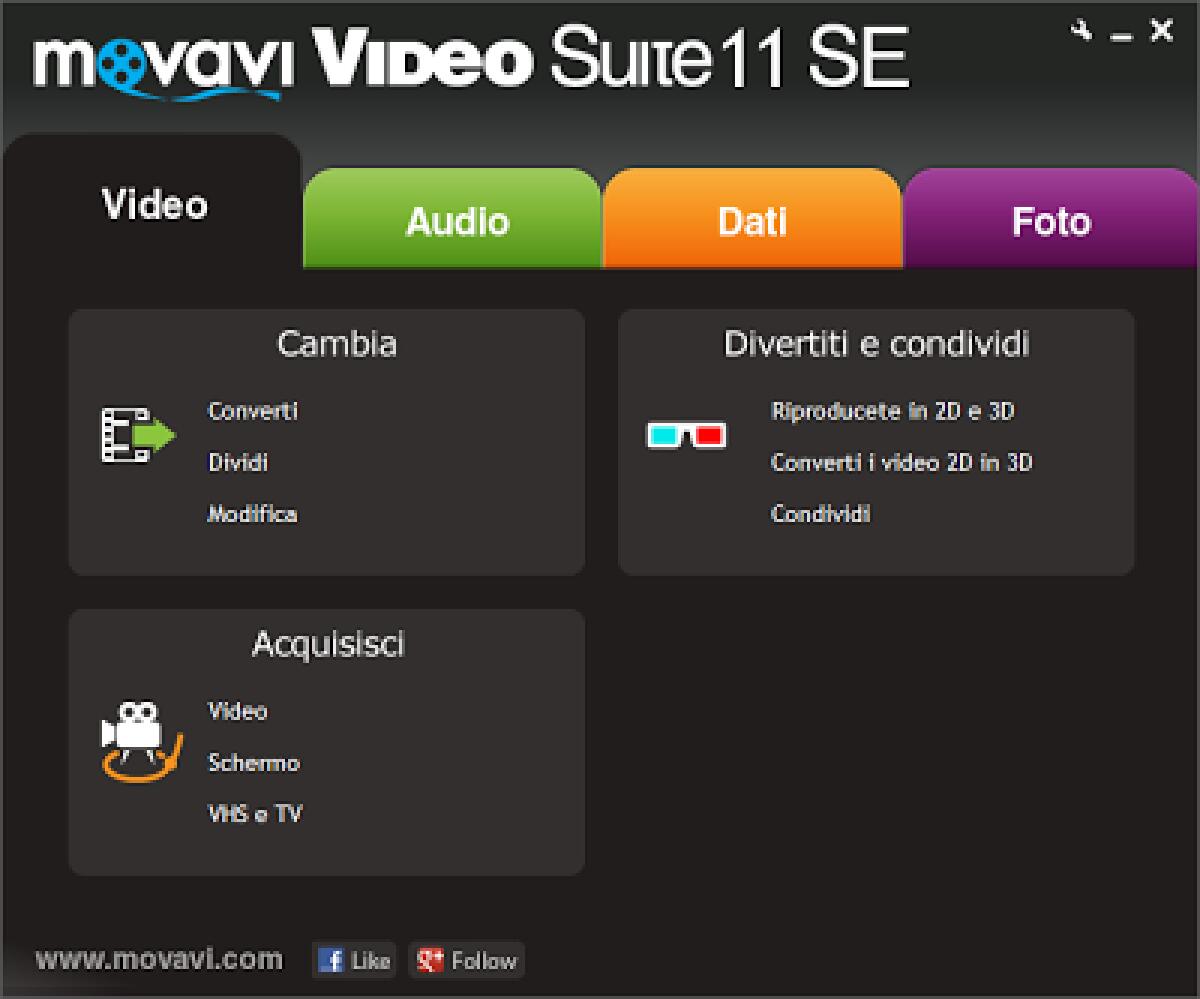 Movavi Video Suite 11 SE Gratis con Licenza: Modificare Video facilmente con 26 effetti speciali e 20 transizioni [Windows App] - 