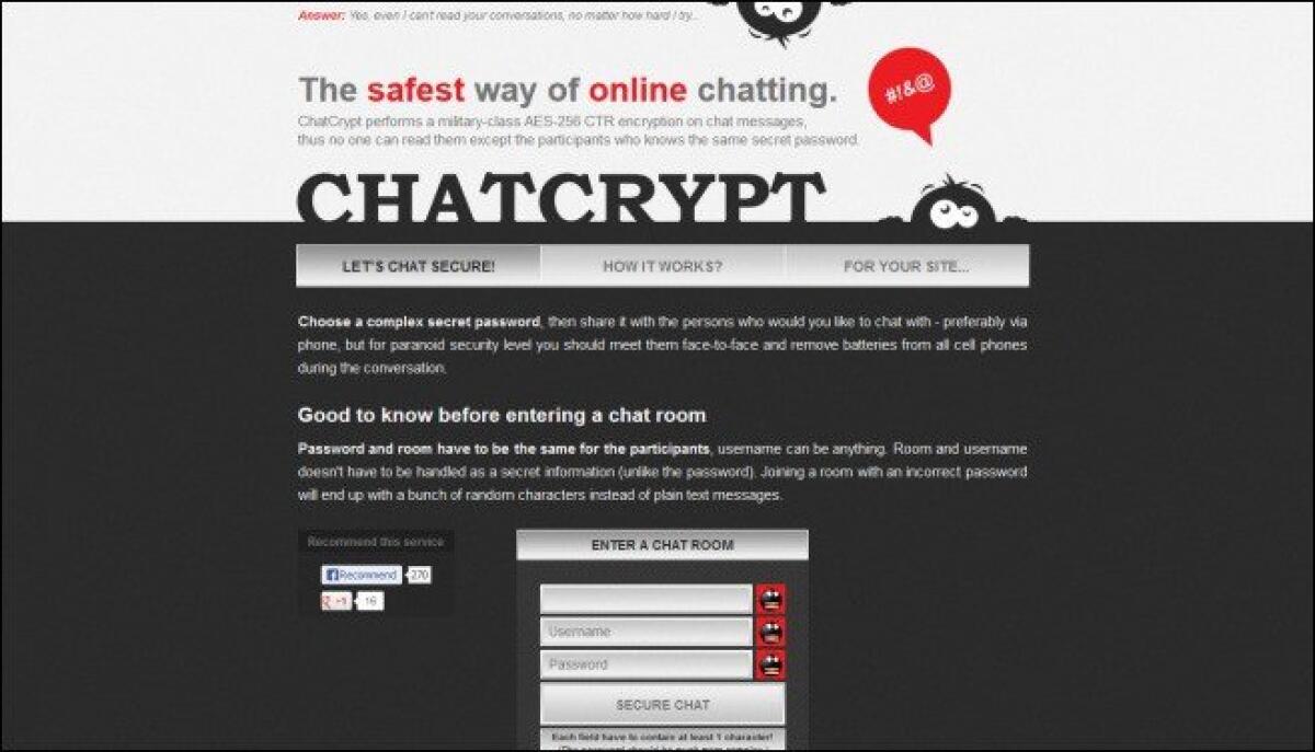 ChatCrypt, ecco la chat online più sicura per proteggere la privacy - 