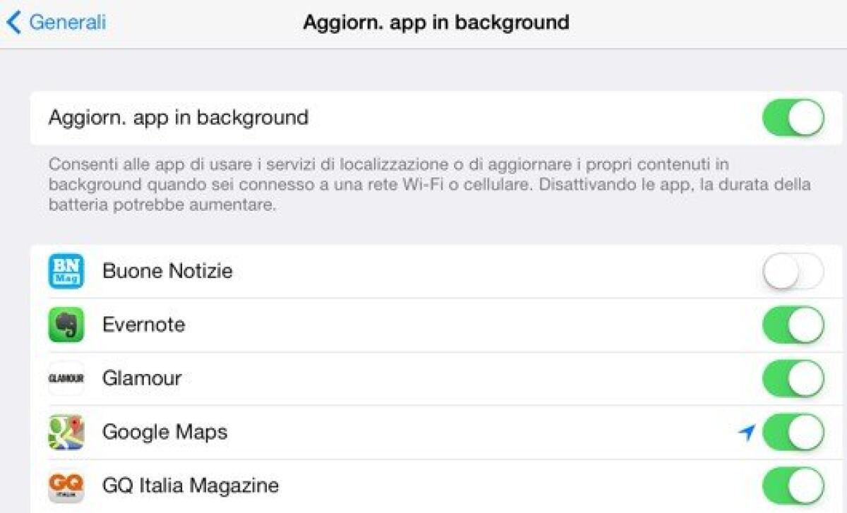 iOS 7 consuma troppa batteria? Ecco come risolvere - 