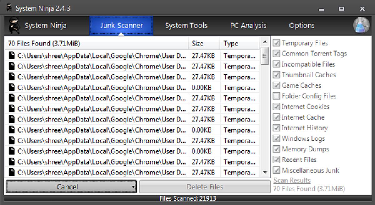 Velocizzare e ottimizzare Windows 7 e Windows 8 con System Ninja - 