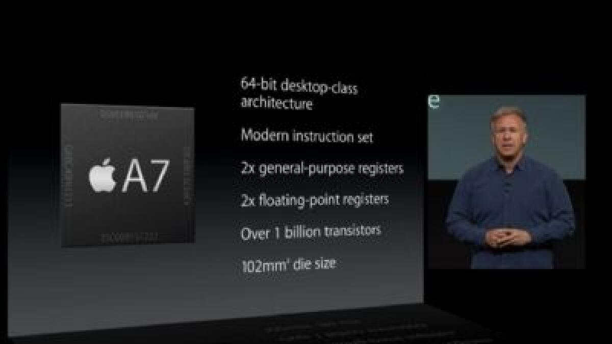 Il chip A7 di iPhone 5S è un dual core da 1.3GHz con GPU PowerVR - 