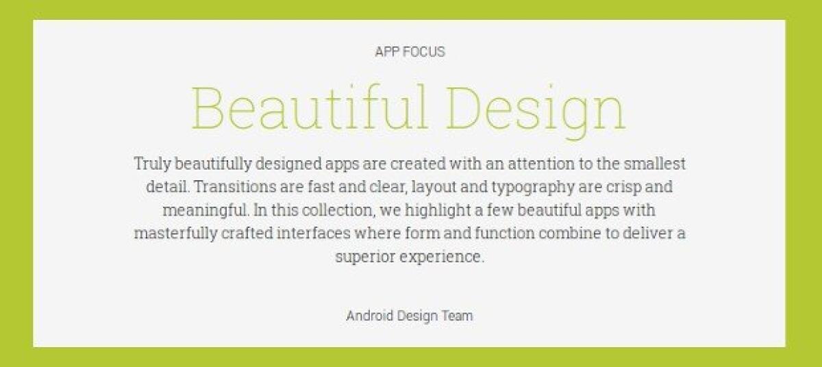 Ecco le applicazioni più Belle di tutto il Google Play Store [Beautiful Design Android App] - 