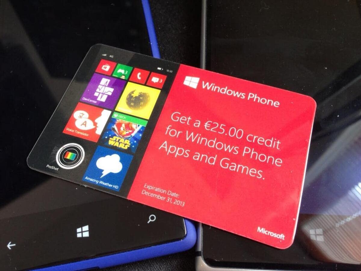 Ecco le gift card di Microsoft per gli Store di Windows 8.1, Windows Phone 8 e Xbox - 