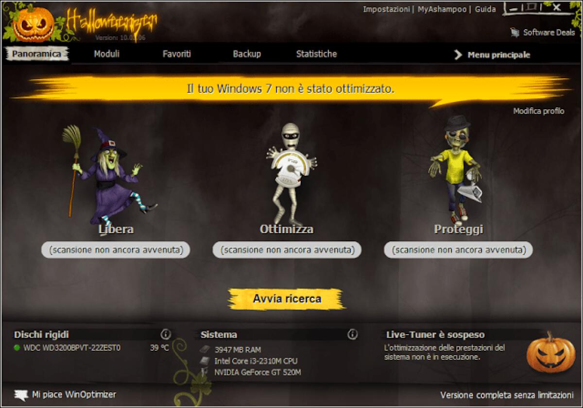 Ashampoo WinOptimizer 10 Gratis: Il miglior programma per velocizzare Windows gratis per 48 ore - 