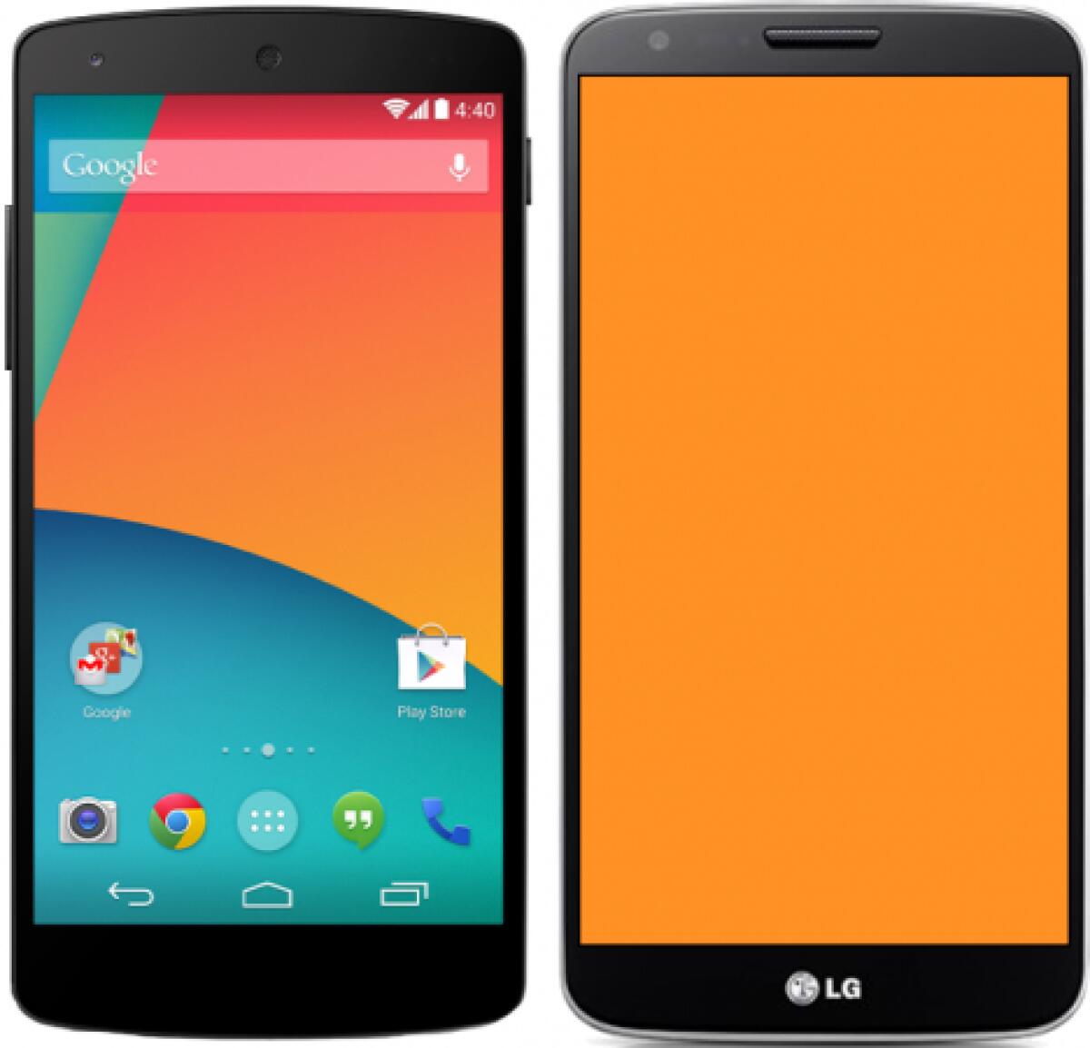 Confronto dimensioni: LG G2 vs Nexus 5 - 