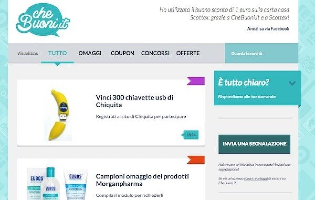 Come ricevere coupon, buoni sconto e prodotti in Omaggio totalmente Gratis - 