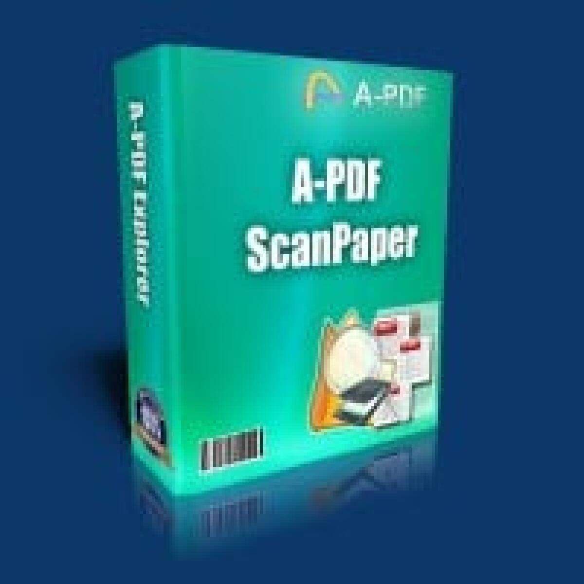 A-PDF Scan Paper Gratis con Licenza: Scansiona e converti documenti in PDF facilmente [Windows App] - 